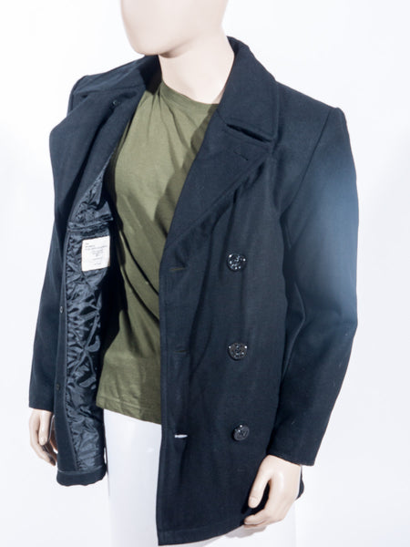 Military surplus clearance peacoat